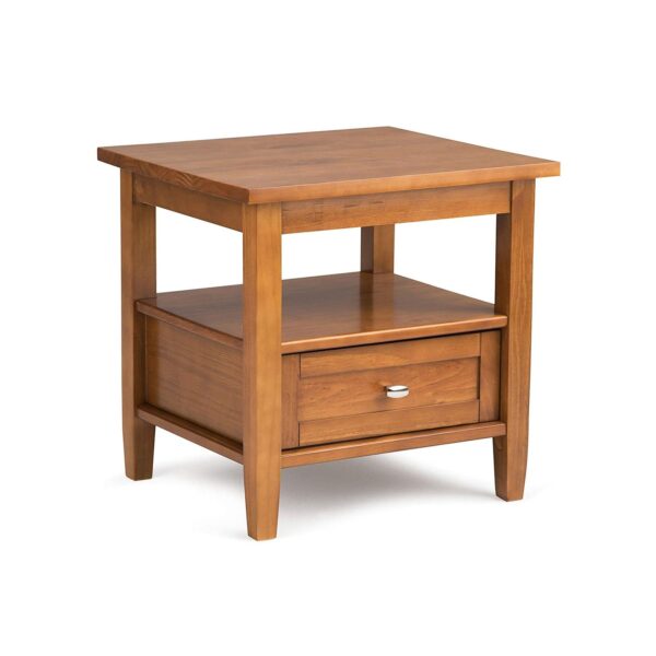 Warm Shaker Solid Wood End Table