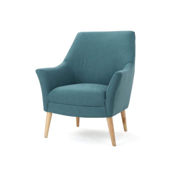 Norre Teal Fabric Club Chair