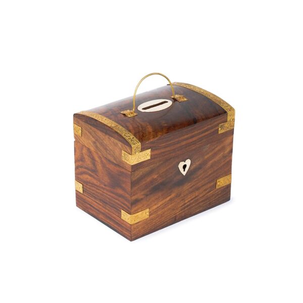 Wood Coin Bank for Kids and Adults